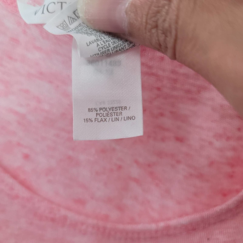 Victoria's Secret Heathered Pink Tank Top Size S Loungewear - Picture 3 of 5